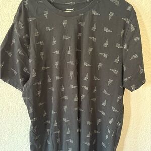 Hurley Men's Gray Patterned Tee